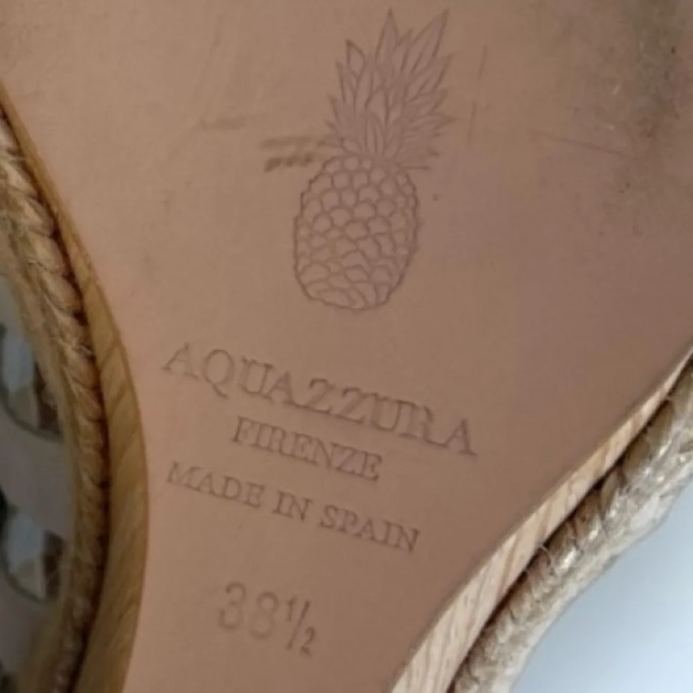 Aquazzura Firenze Amazon Gladiator White Leather Lace-Up Strappy Wedge Sandals